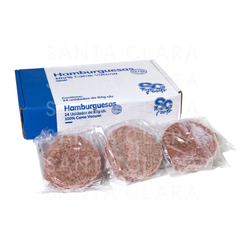 Hamburguesas de Res pack x4