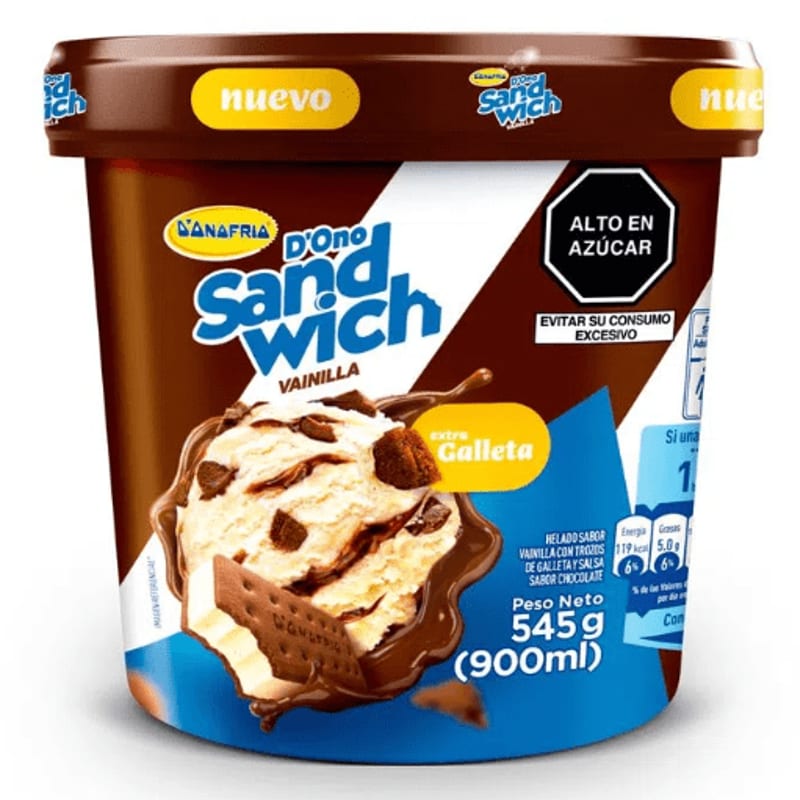 Helado de Vainilla 1 L